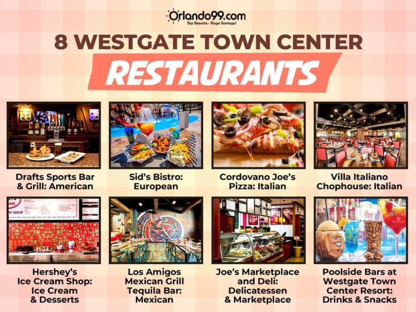 8 Westgate Town Center Restaurants