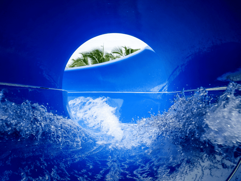 water slide