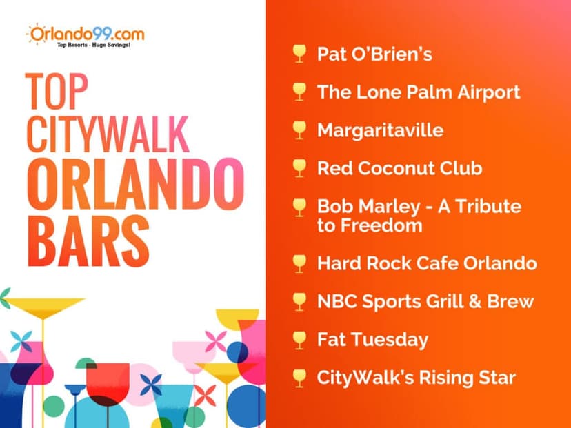 List of Top CityWalk Orlando Bars
