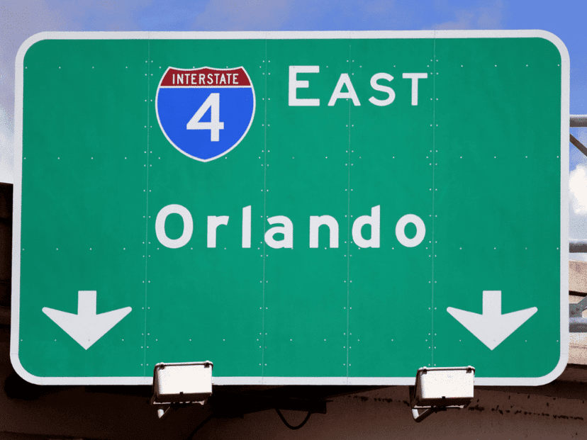 orlando road sign